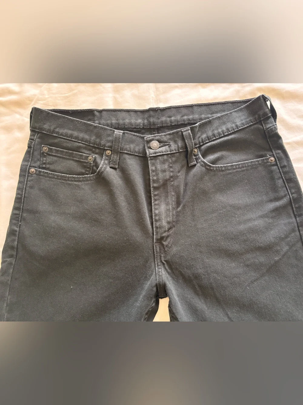 Levi's Men's 513 Black Jeans 34W 32L